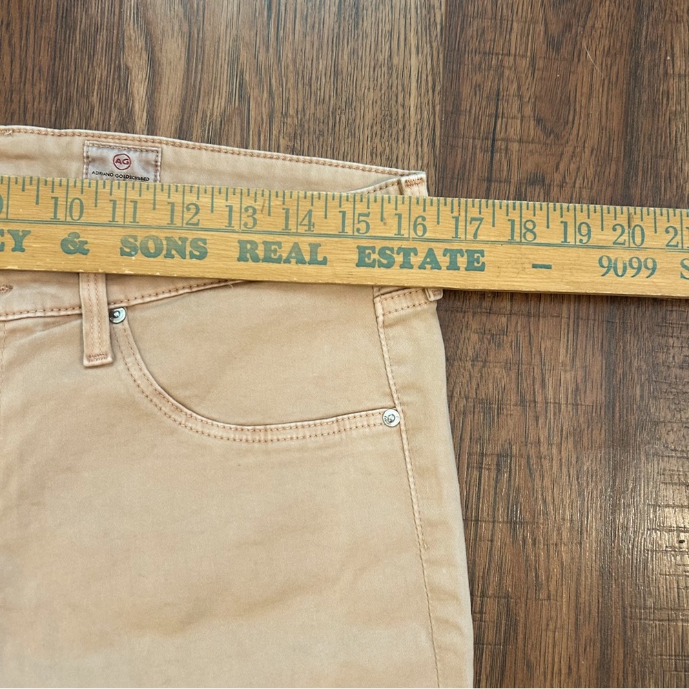 AG Adriano Goldschmied Pants Womens 30 Beige Ankle Leggings Super Skinny Adult - Picture 8 of 11